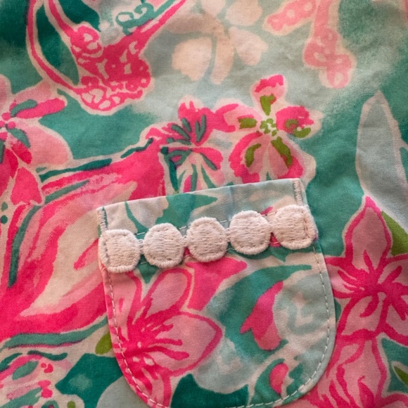 Lilly Pulitzer 6-12M Pink and Green Dress - Picture 2 of 6